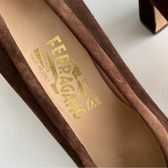 Salvatore Ferragamo 7.5 2A Shoes Pumps Heels - Picture 6 of 6